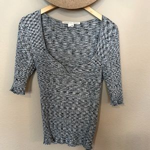 Veronica Beard knit top. Like new. Barely worn.  Gorgeous neckline.